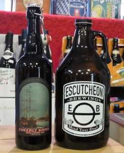 escutcheon cheerly kriek bottle and growler IMG_0356