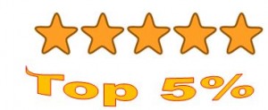 five stars top 5 percent